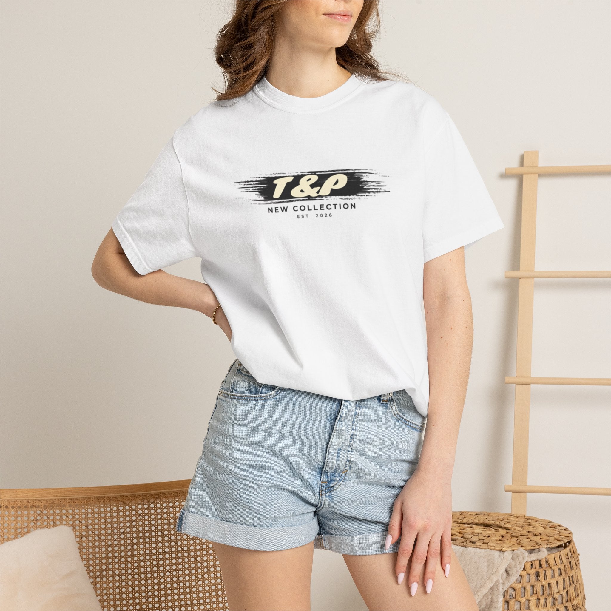 T&P "New Collection" Relaxed Garment-Dyed Tee
