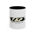 T&P New Collection Accent Coffee Mug — 11/15oz Ceramic Mug with Black Handle & Rim