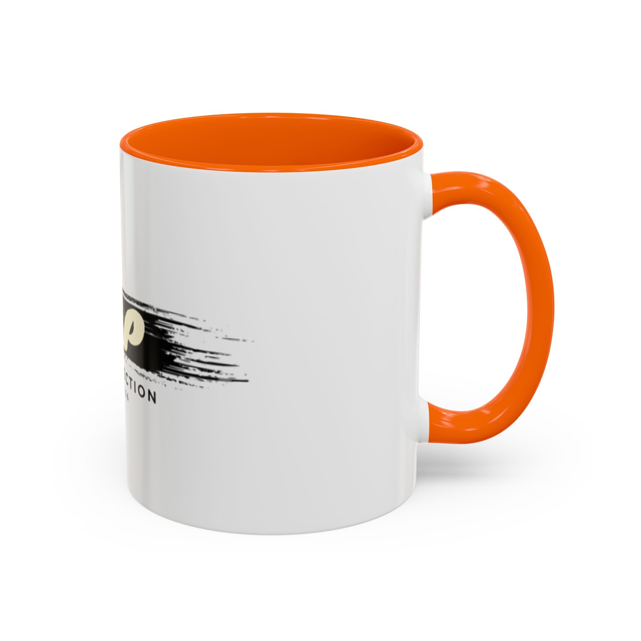 T&P New Collection Accent Coffee Mug — 11/15oz Ceramic Mug with Black Handle & Rim