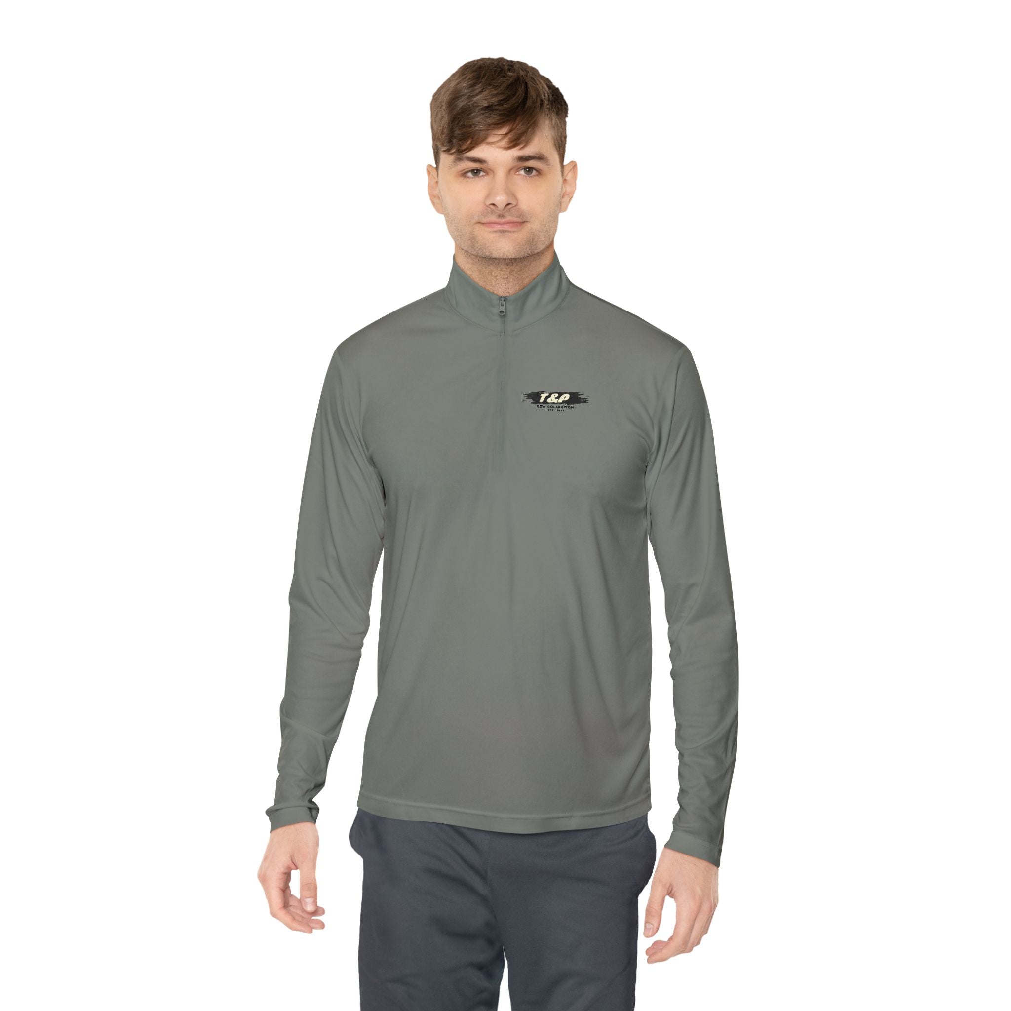 Quarter-Zip Pullover — T&P Brush Logo Chest & Back