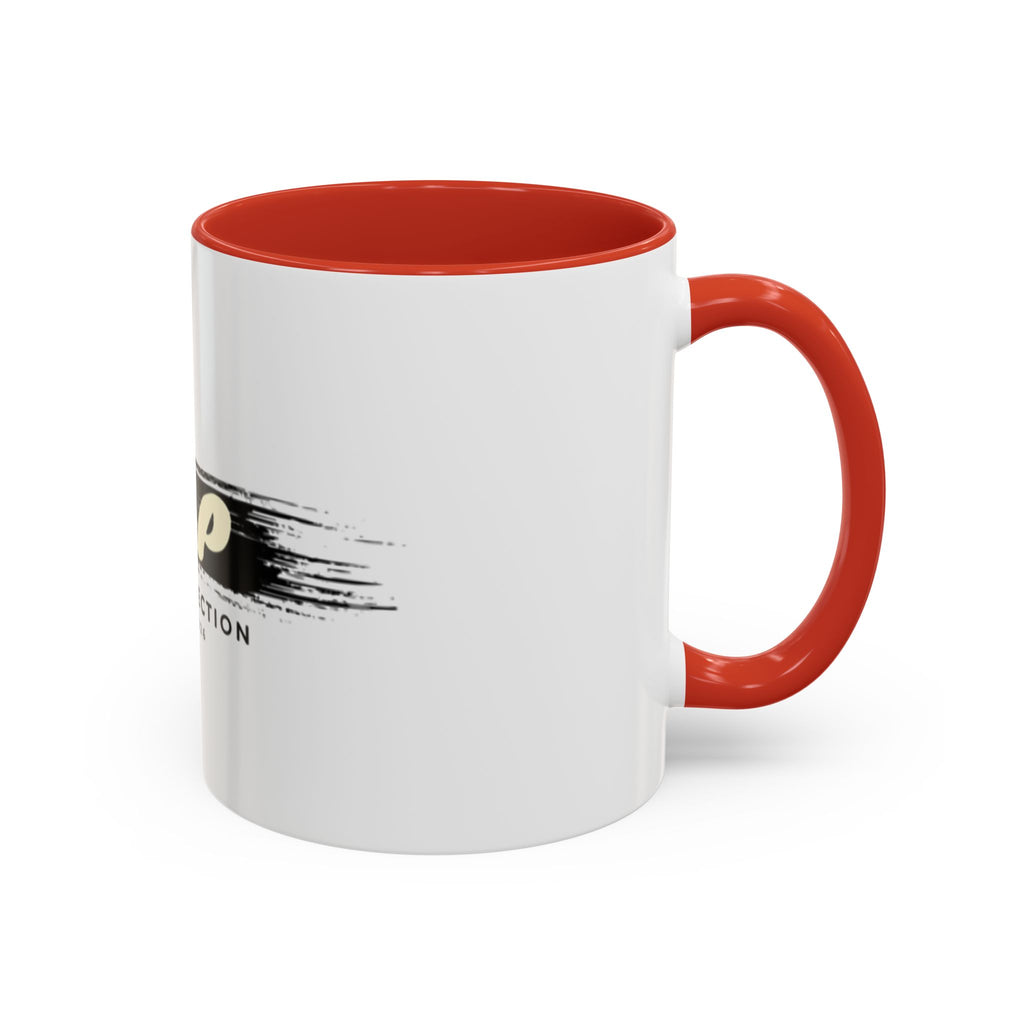 T&P New Collection Accent Coffee Mug — 11/15oz Ceramic Mug with Black Handle & Rim