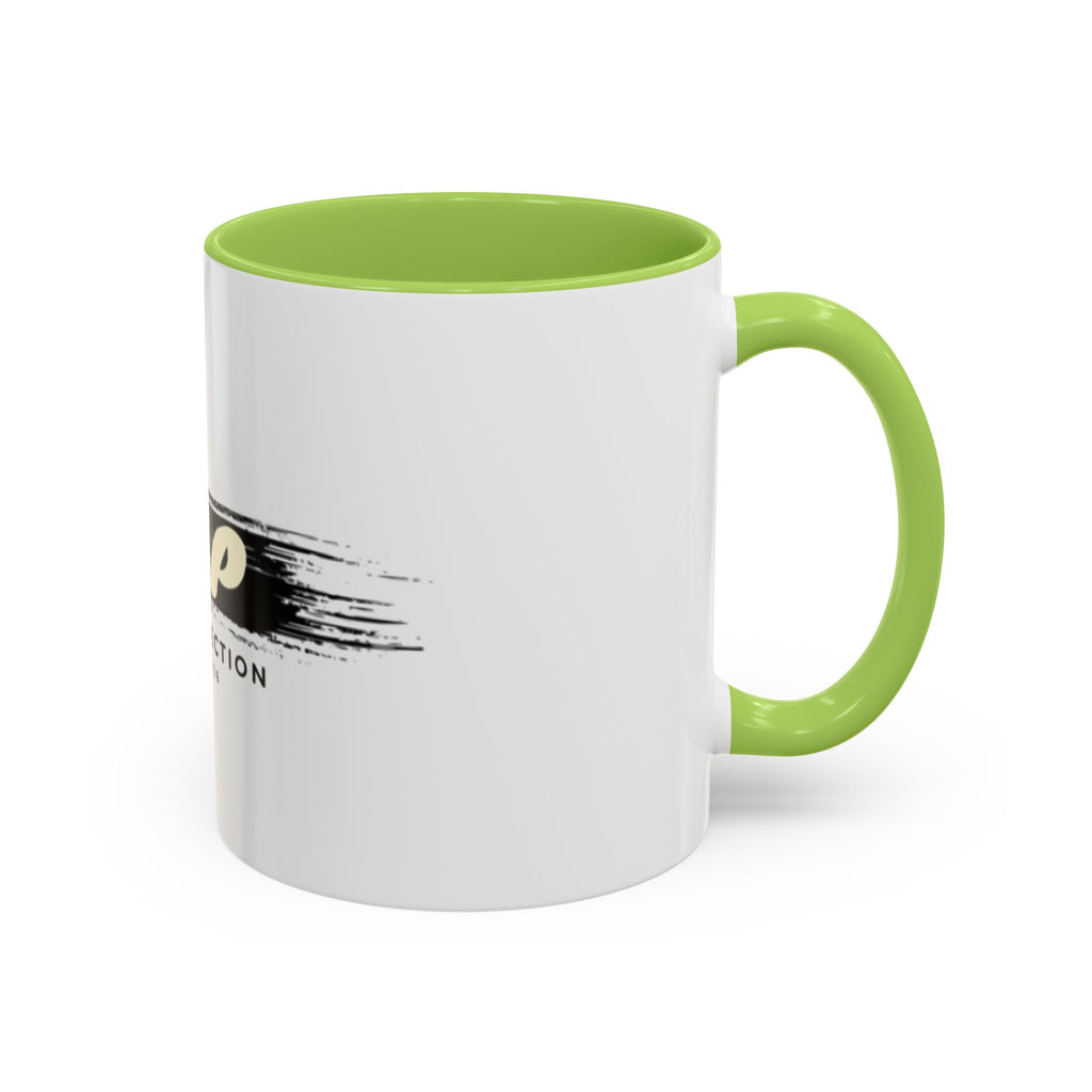 T&P New Collection Accent Coffee Mug — 11/15oz Ceramic Mug with Black Handle & Rim